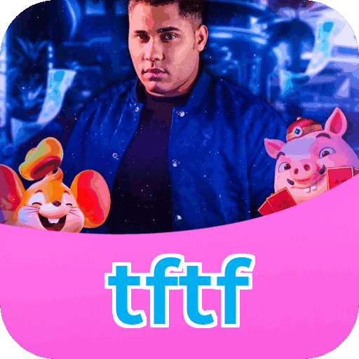 Interface do aplicativo tftf mostrando jogos disponíveis no iOS e Android